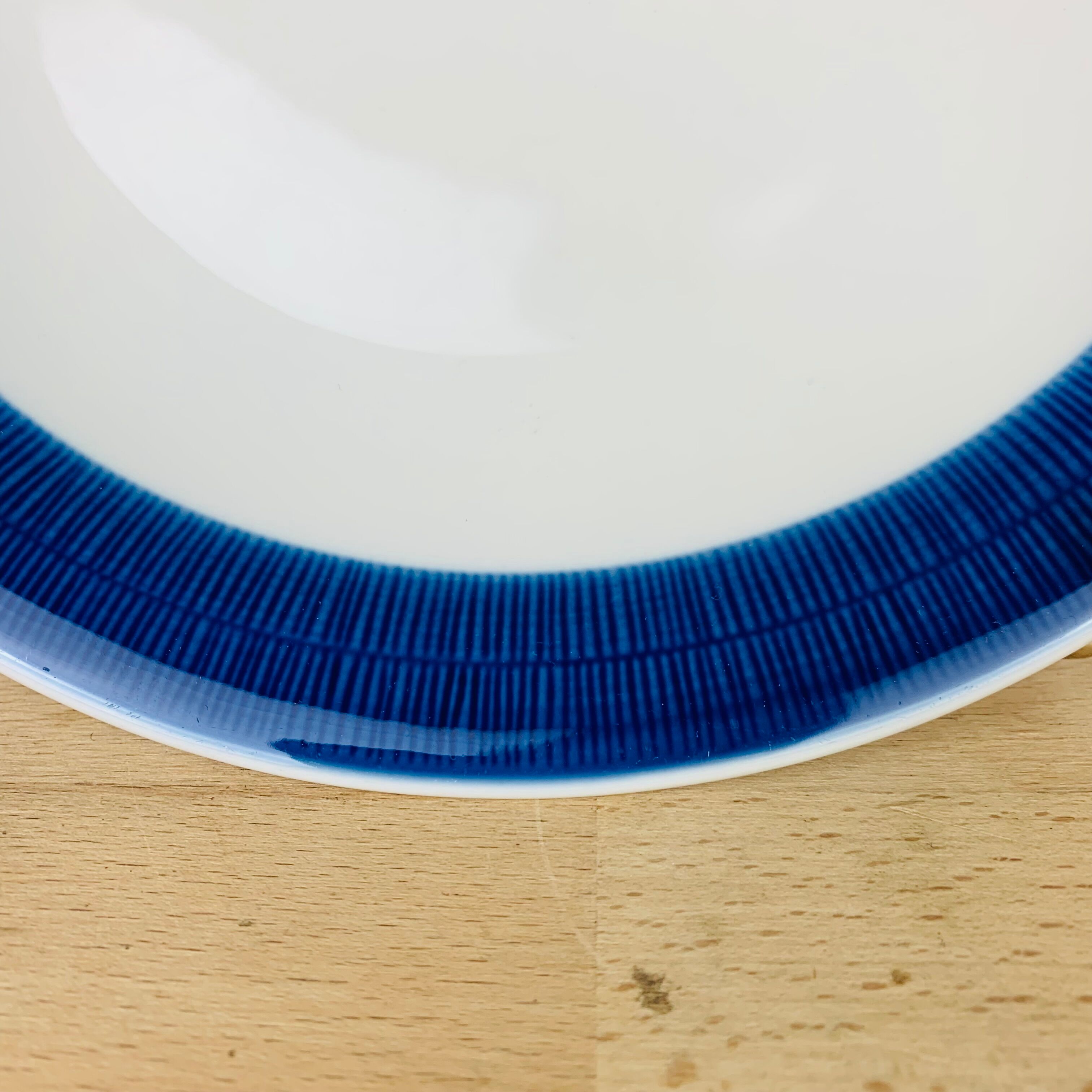 6 Koka ceramic dinner plates by Rörstrand Sweden, Scandinavian