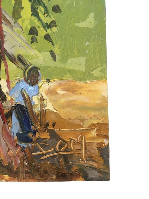Vie de Famille, peinture africaine, vers 1950