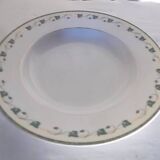 Plat rond creux Limoges Guy Degrenne modèle corynthe