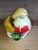 Small vintage fruit bowl in majolica – fruit decoration – 1950s/60s
