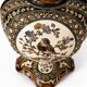 Paire de vases balustres en majolique de 1885 signés Gerbing & Stephan