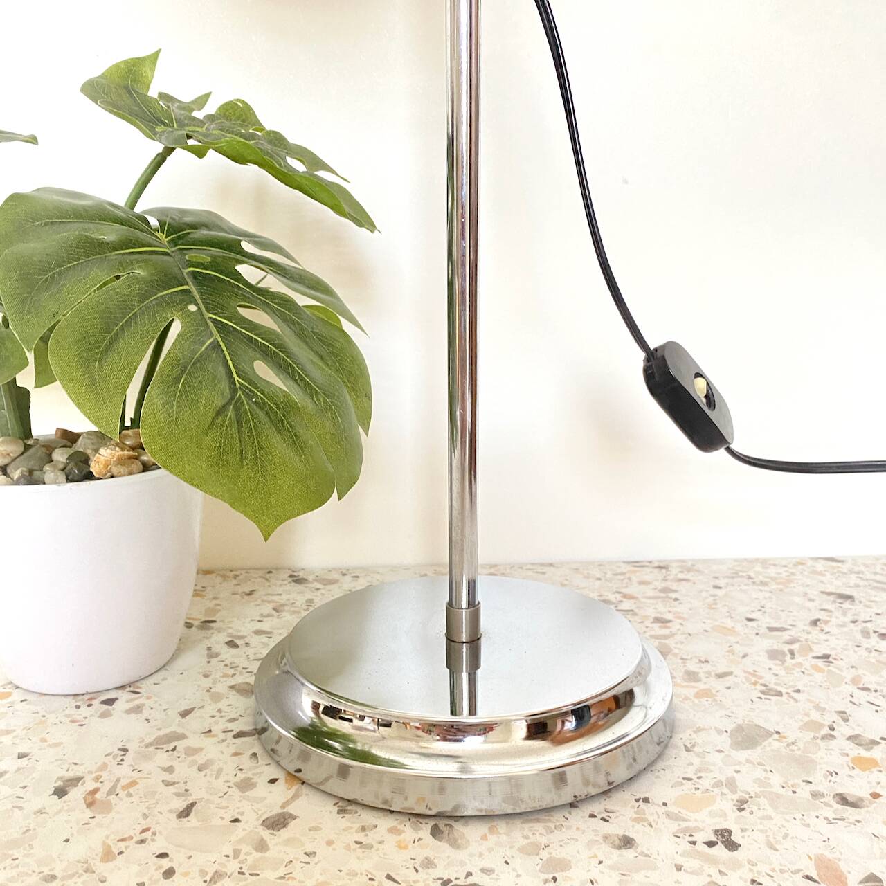Goffredo reggiani style chrome eyeball desk lamp - space age 1960's