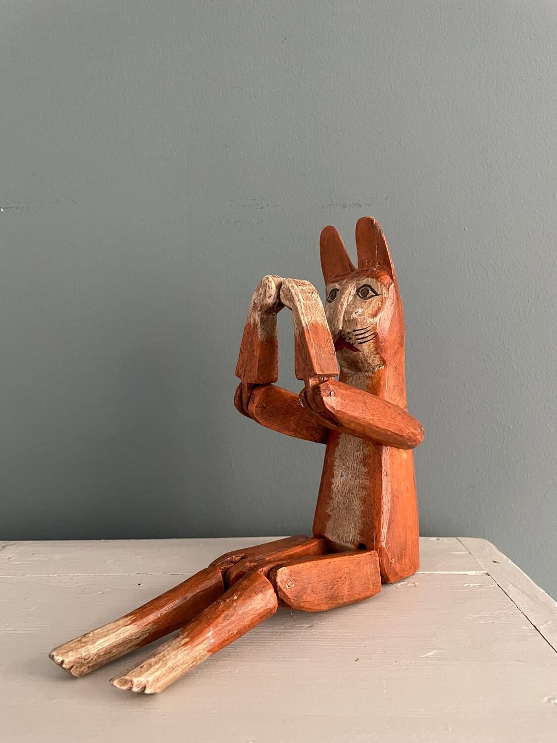 Old handcrafted wooden toy