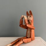 Old handcrafted wooden toy