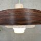 Vintage pendant lamp – metal and opaline
