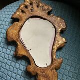 Small mirror style Louis XV gilded 21x32cm