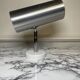 Dutch Raak brushed aluminum wall light