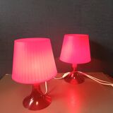 Red ikea lamps