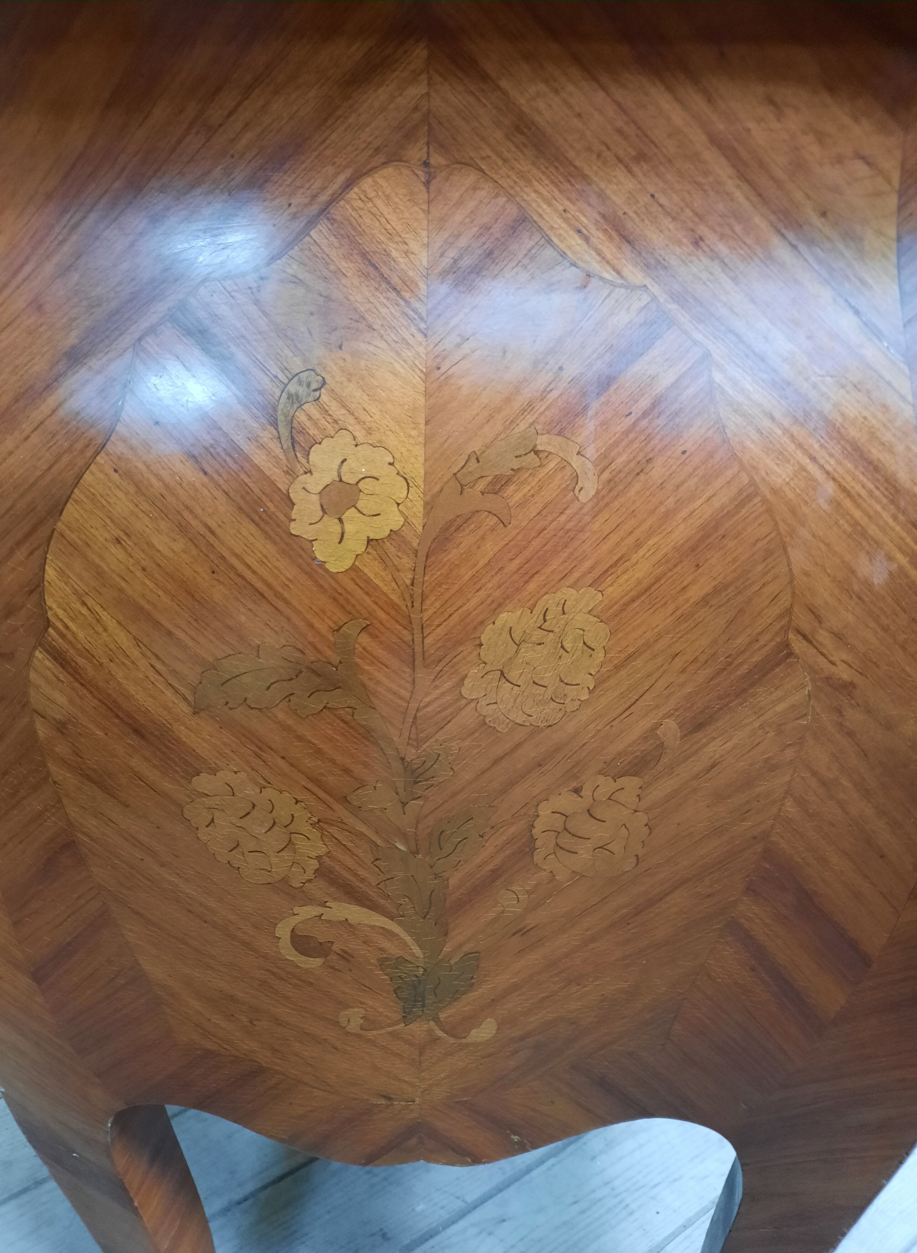 Commode in Louis XV style marquetry