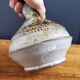 Poncé sandstone flower vase signed