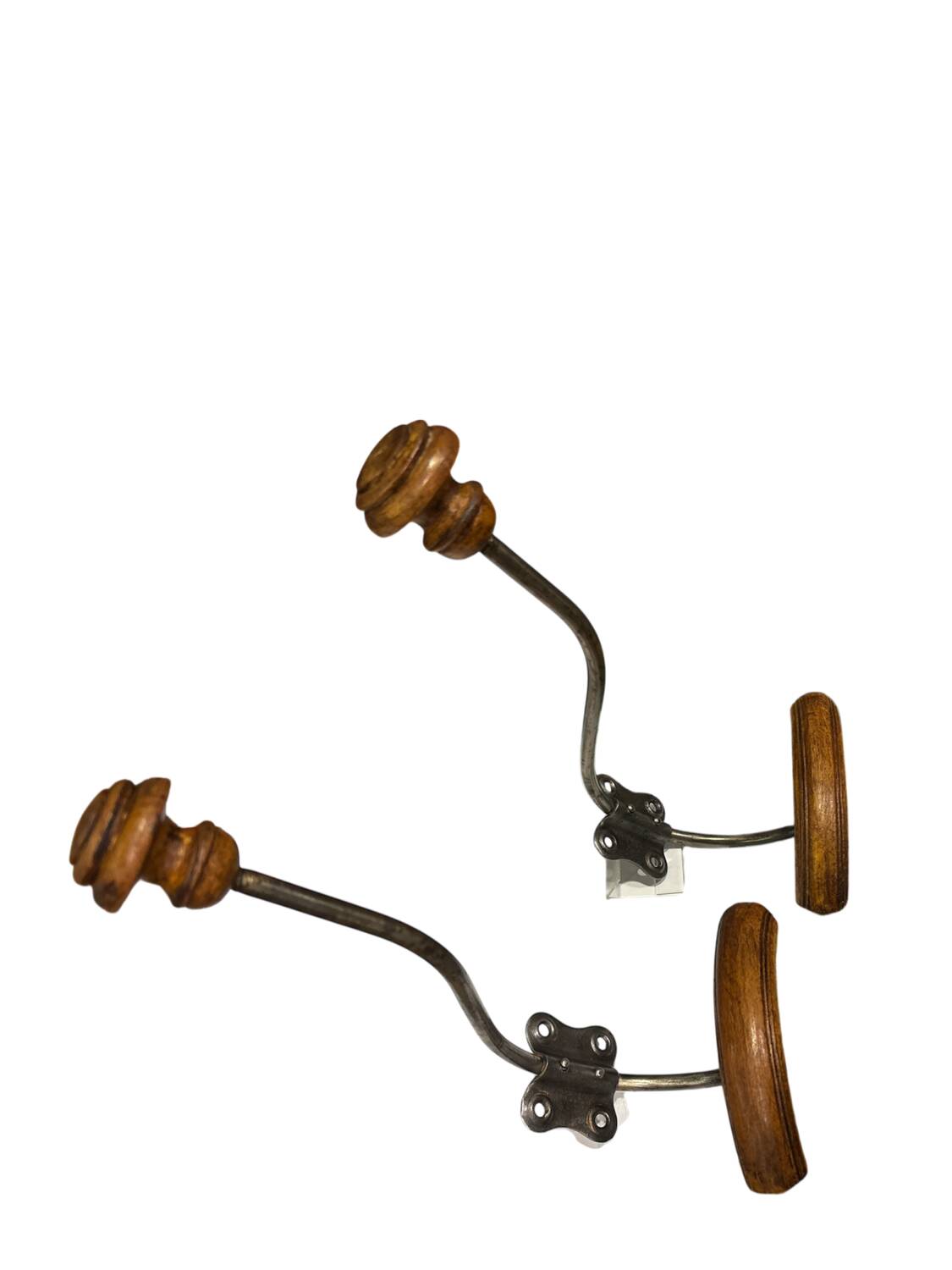 Pair of coat hooks Belle Époque circa 1900
