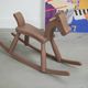 Kay Bojesen wooden rocking horse, Danish design toy from the 1970s