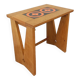 Vintage Guillerme and Chambron coffee and side table in solid oak and ceramic from the 50s and 60s