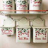 Shelf set and iron boxes