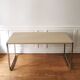 Desk / Table in chrome and lacquered metal, 1970
