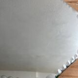 Vintage octagonal beveled mirrors