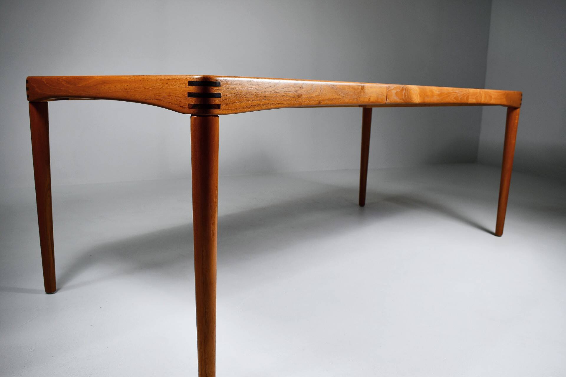 Teak dining table by Henry Klein for Bramin