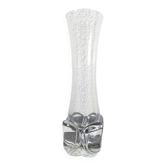 Vintage trumpet vase in crystal signed Daum France 21cm