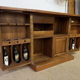 Foldable solid tech bar cabinet