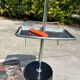 Vintage 70s Standing Ashtray - Shelf & Magazine/Newspaper Holder