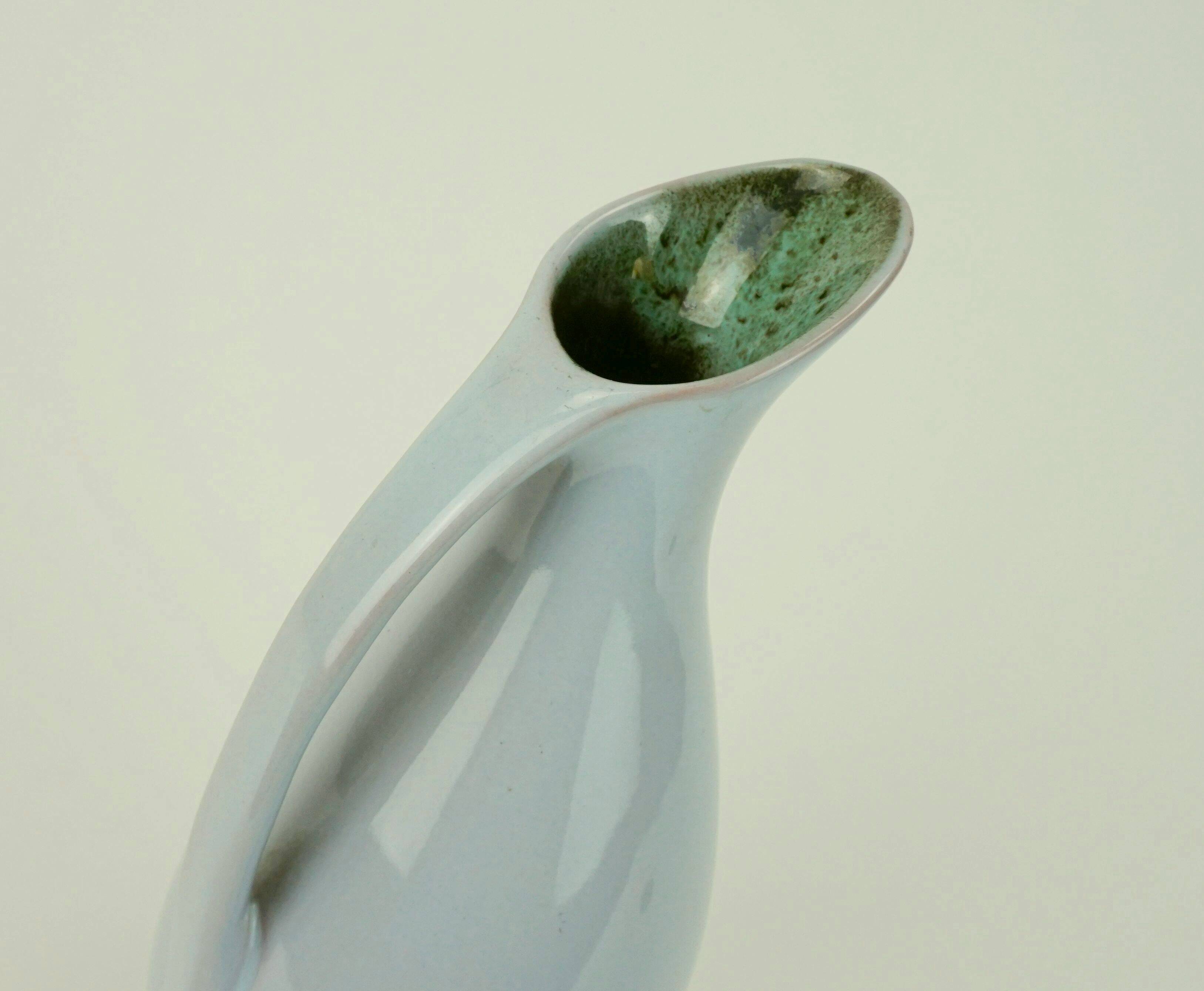 Ceramic vase 1950s organic shape fritz van daalen jug model k14/7