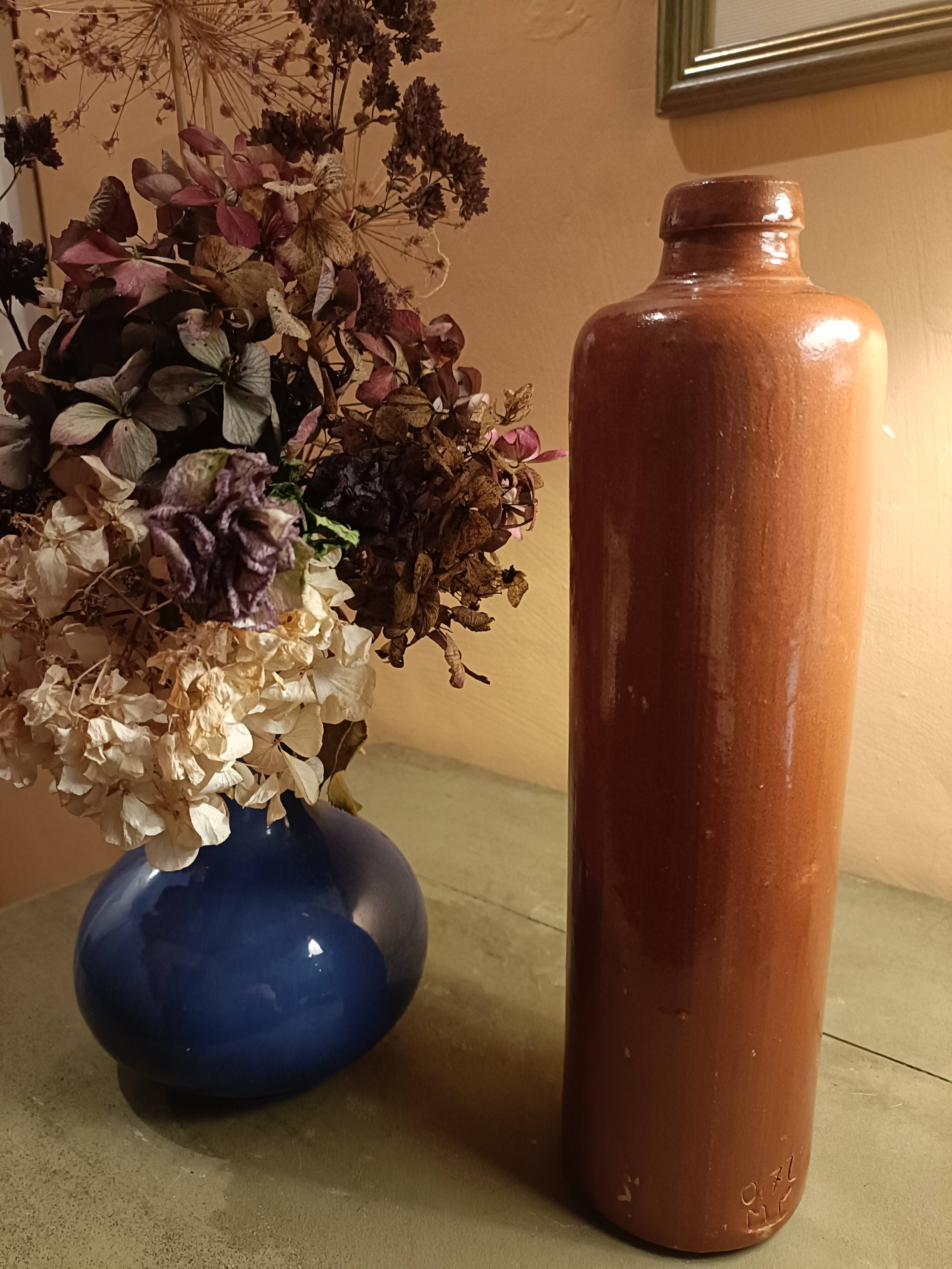 Antique stoneware bottle