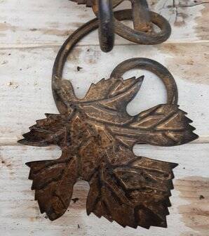 Bougeoir avec oiseau en métal noir