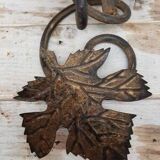 Bougeoir avec oiseau en métal noir