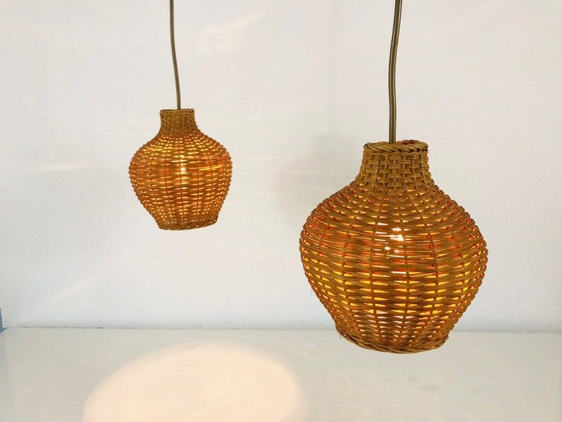 Mid-century rattan suspension - 1960s
