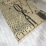 Handmade Moroccan Berber carpet 245 x 147 CM