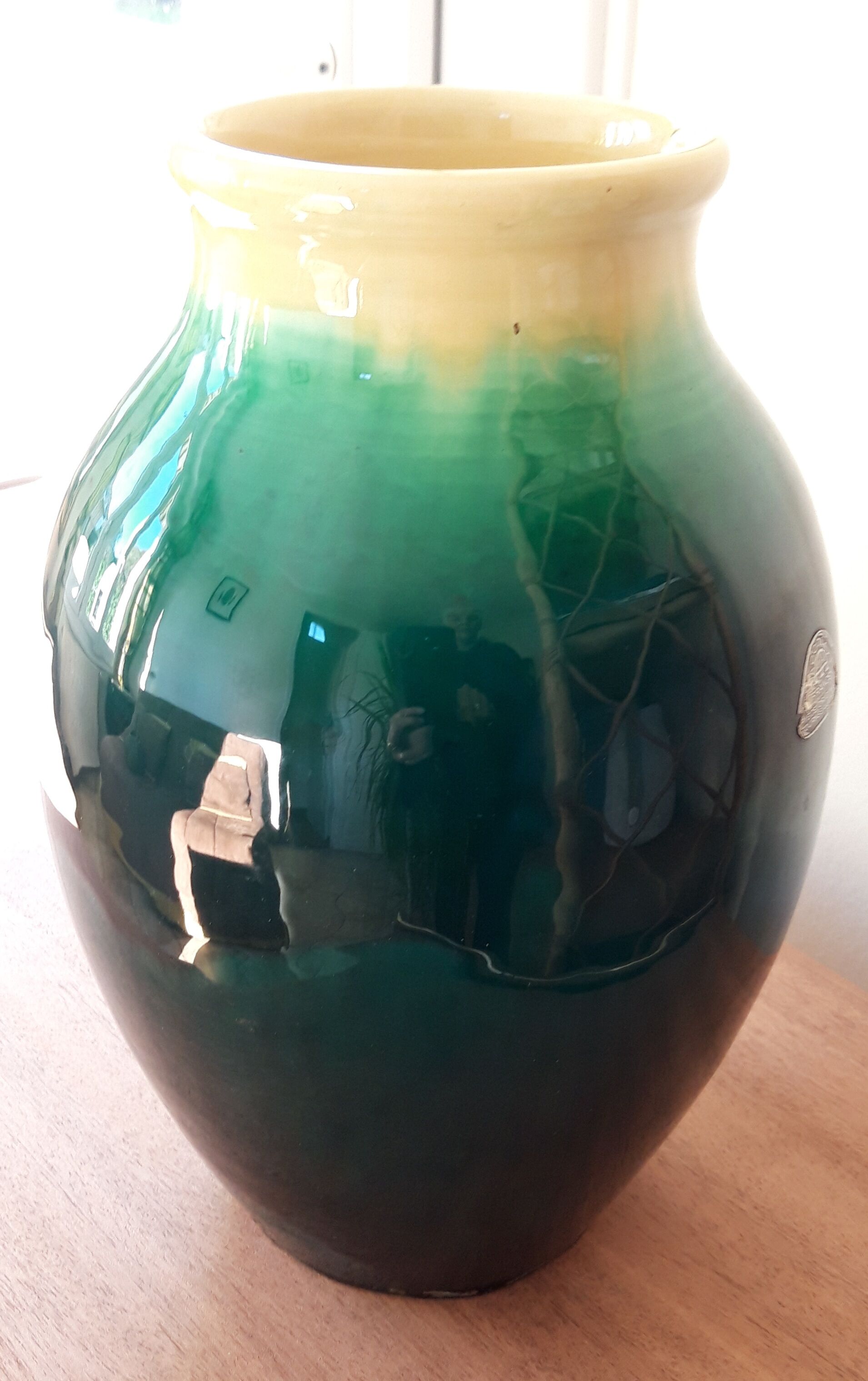 Ceramic vase signed Accolay 1960