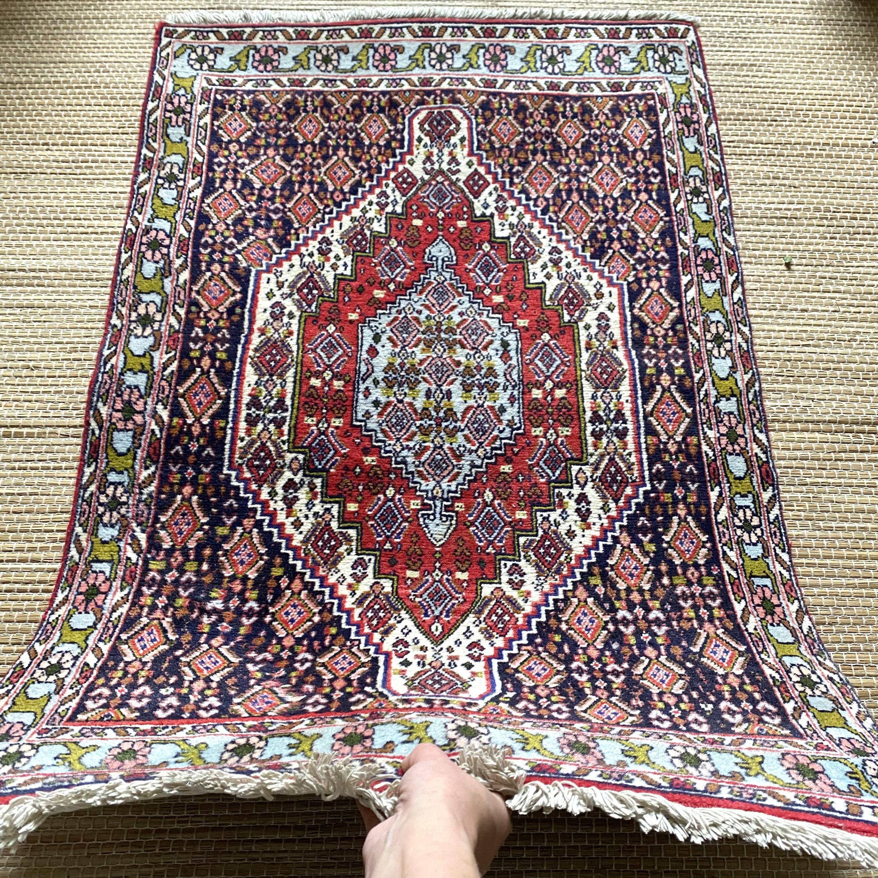 Persian wool carpet 69x113