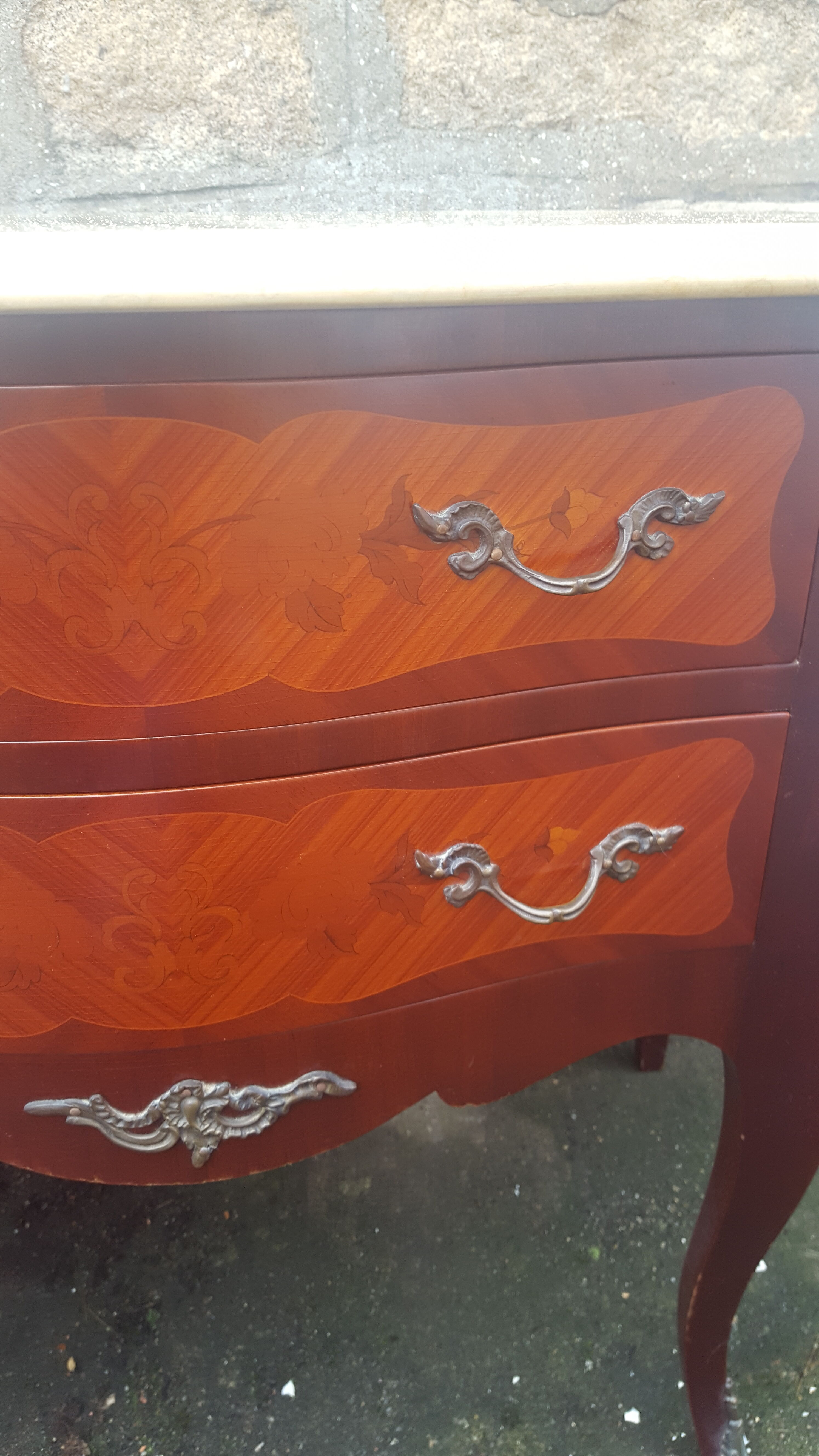 Marble chest of drawers