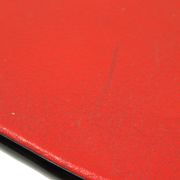 Rare expo 58 red tripod plant table side table royco triangular 49cm
