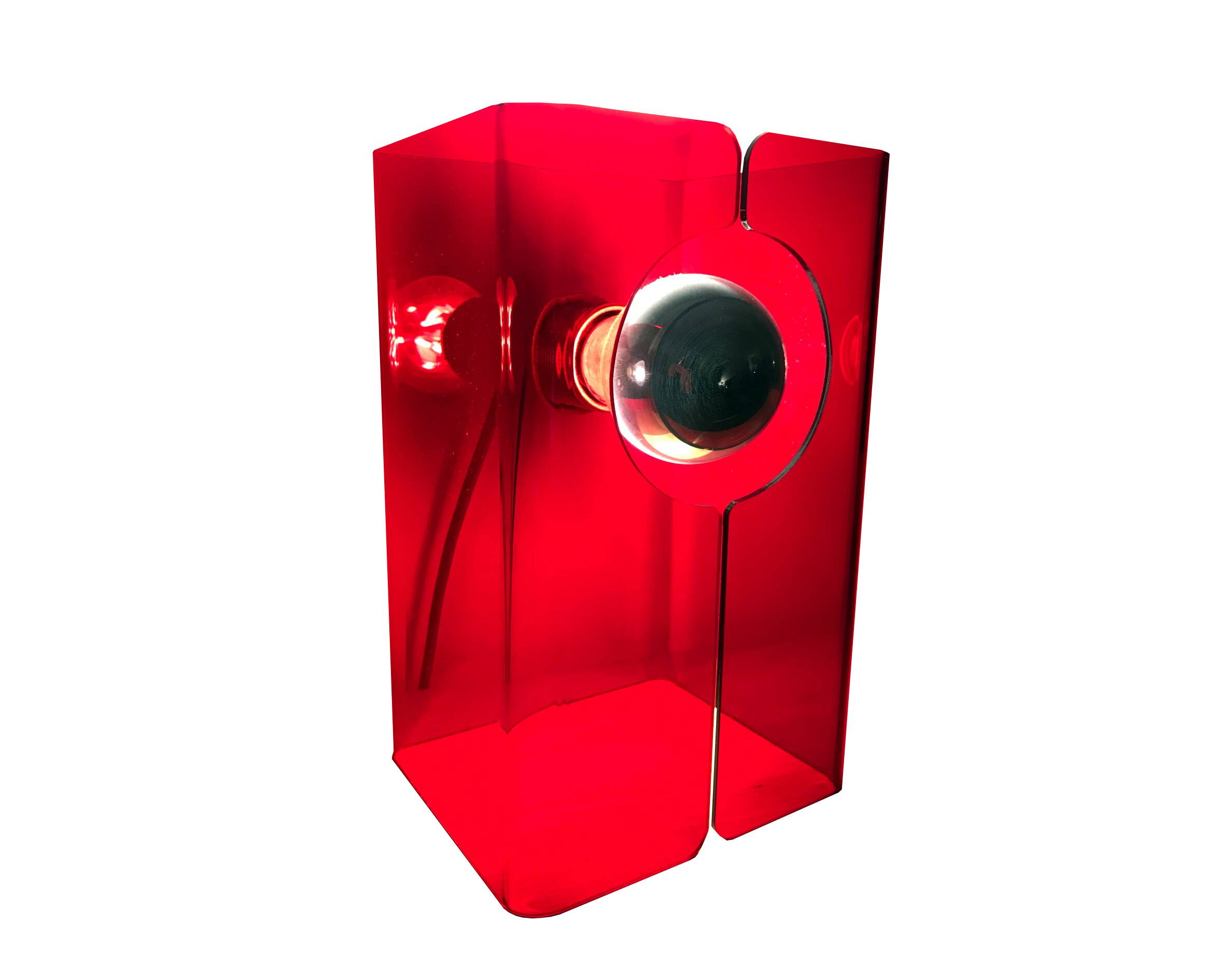 Vintage Table Lamp • V.Red • Space Age • 1970