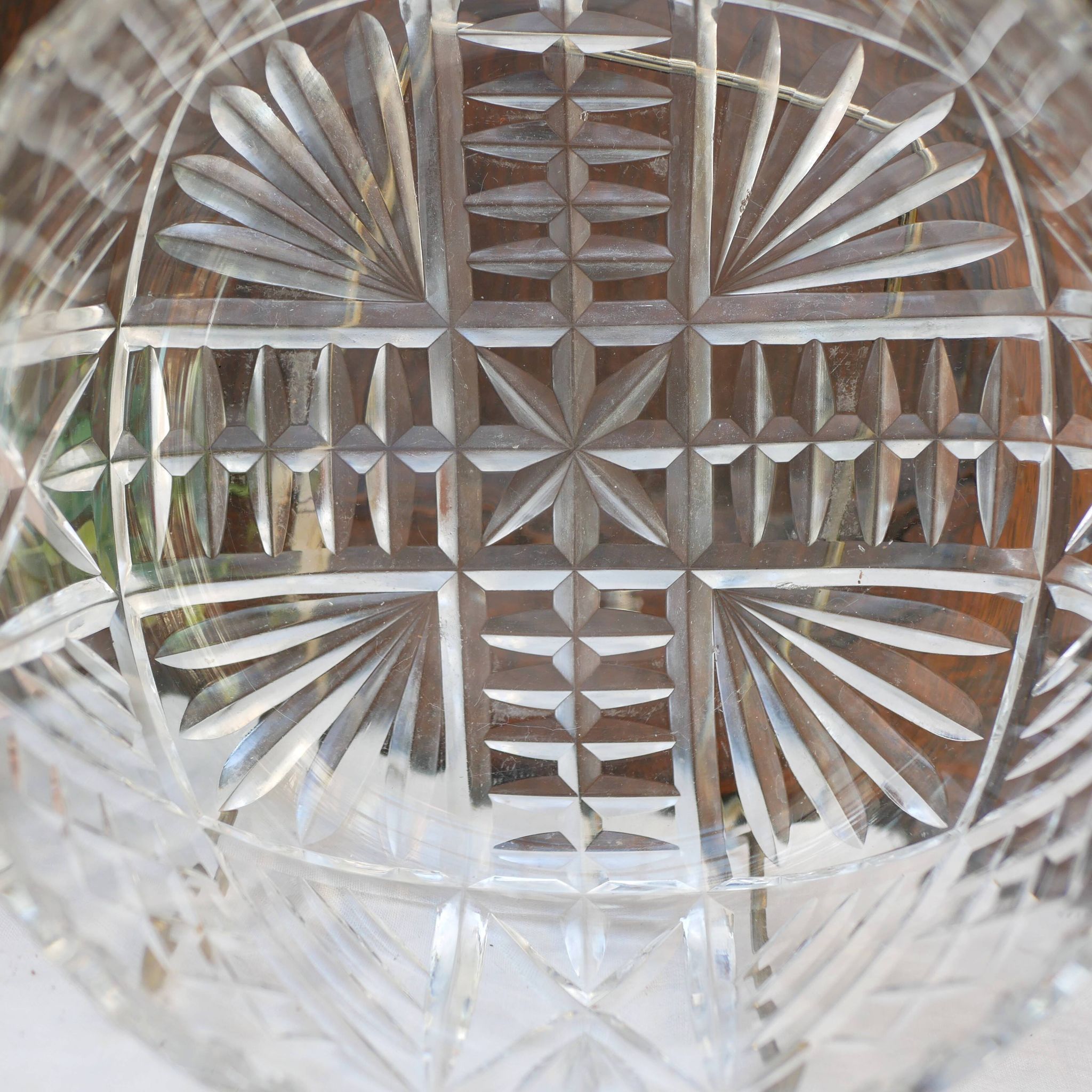 Large English crystal bowl