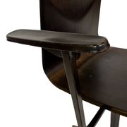 Vintage Galvanitas Pagholz school chair work with armrests dutch design