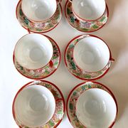Japanese porcelain tea service at the end of the 19th century