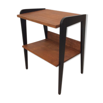 Table d'appoint à 2 niveaux des années 60