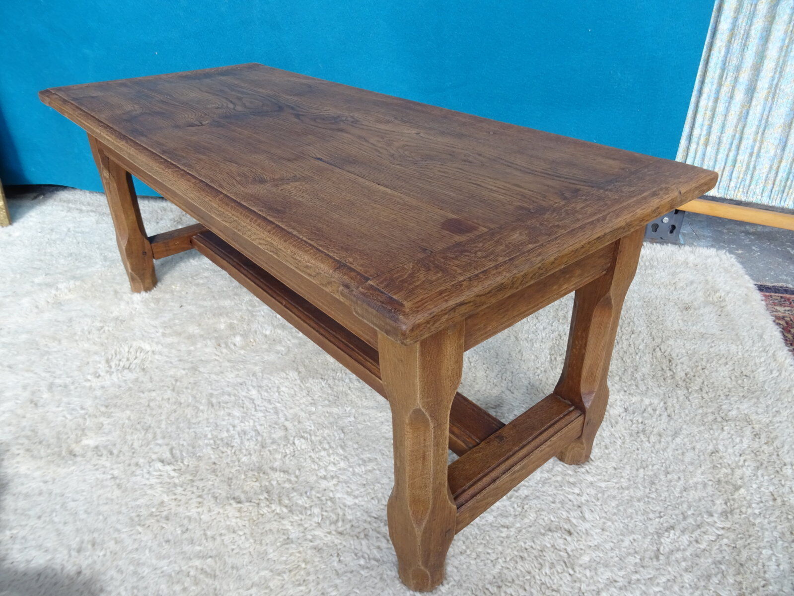 Solid oak farmhouse coffee table