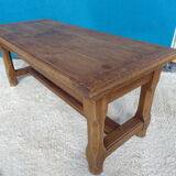 Solid oak farmhouse coffee table