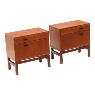 Set of 2 vintage bedside tables from the 1960s