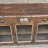 Ancien vaisselier en teck birman