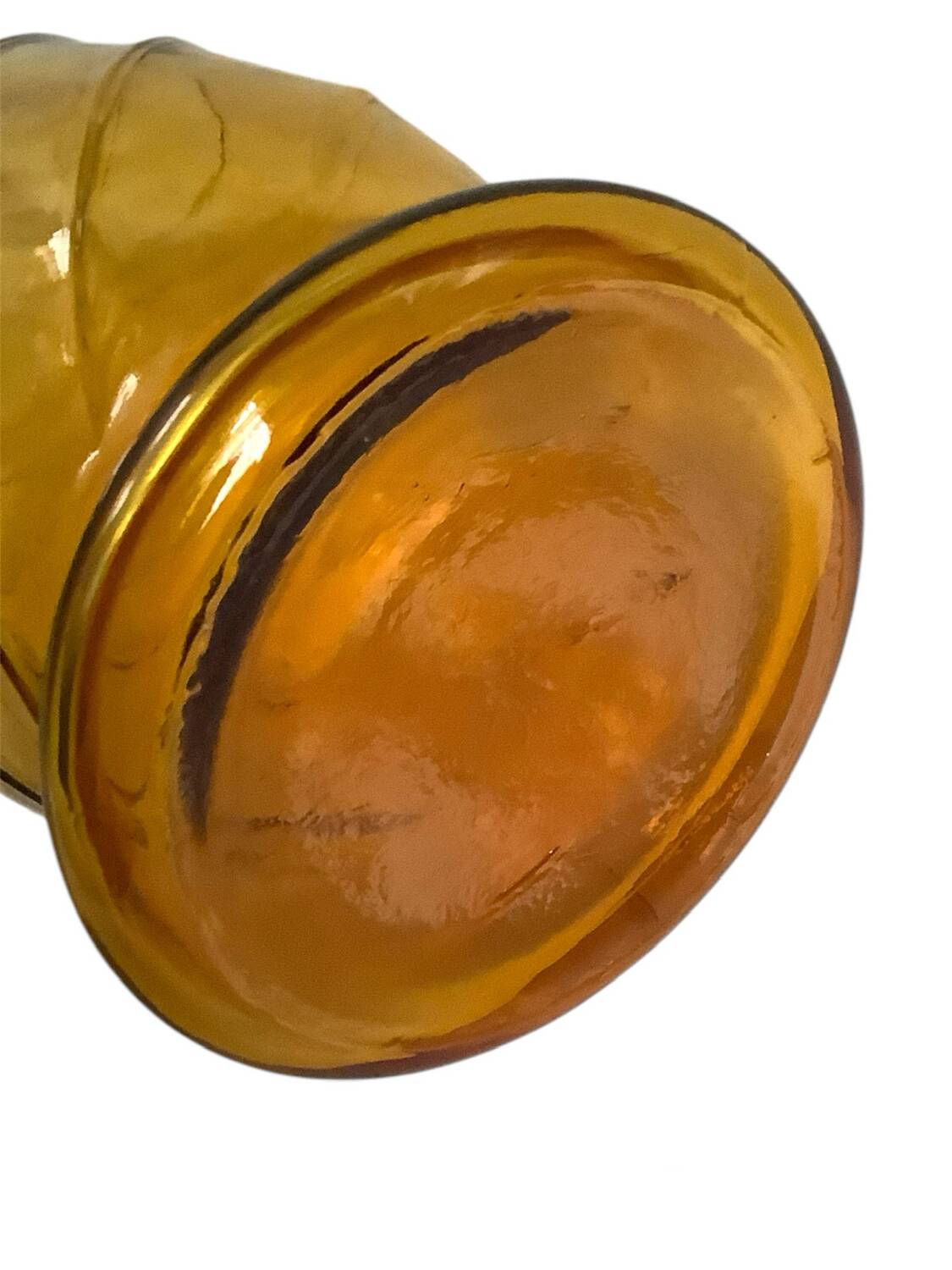 Large amber carafe from the 60s-70s