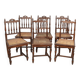 Chaises cannées, style Louis XIII