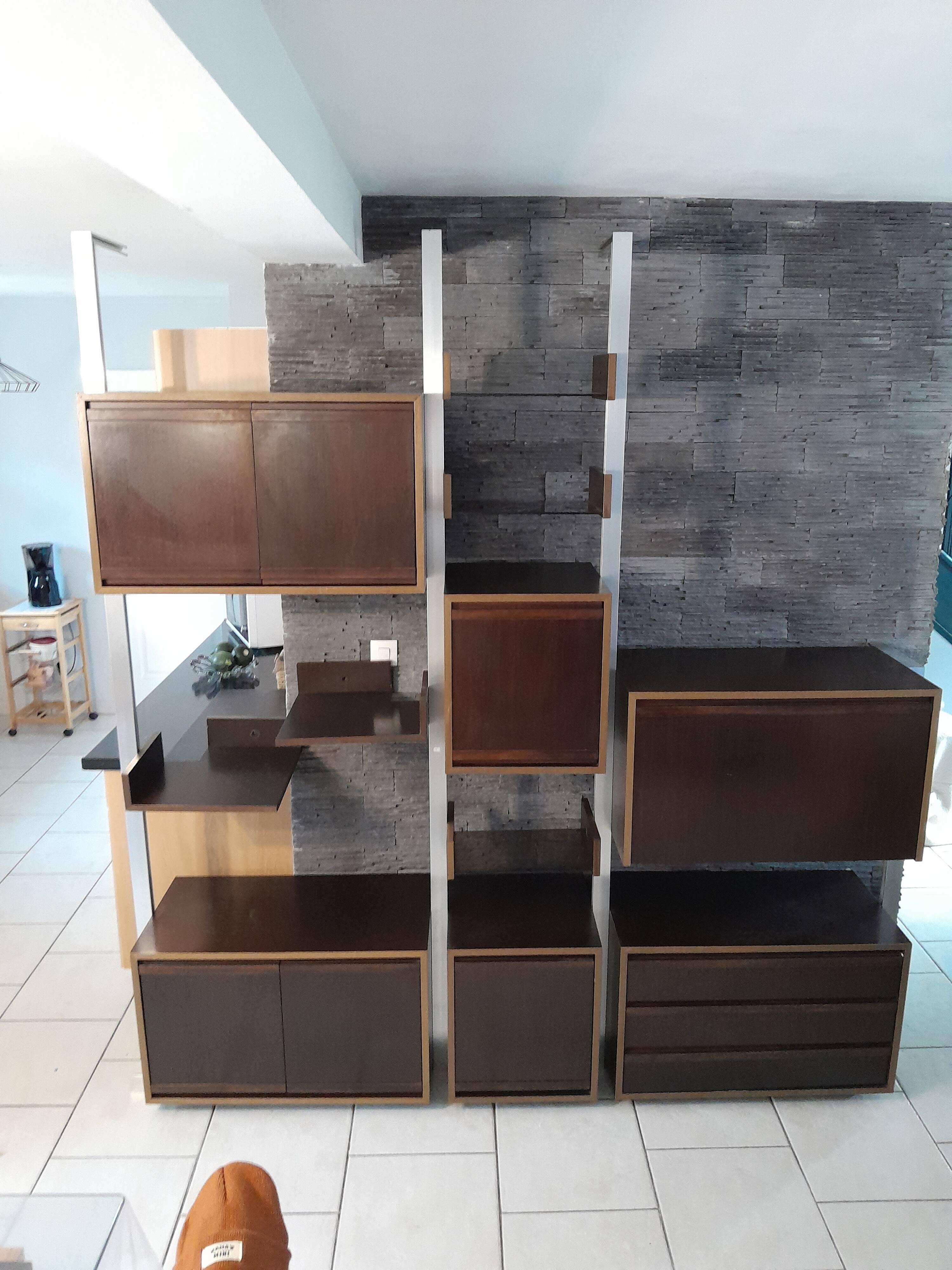 Vintage hanging shelf unit designed by michel ducaroy for ligne roset