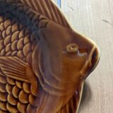 Assiettes et plat poisson Sarreguemines