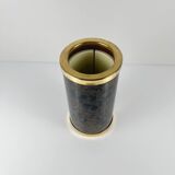 Vintage bottle cooler – marbled effect & gold finish, 1970