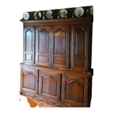Authentic Louis XIV two-body sideboard
