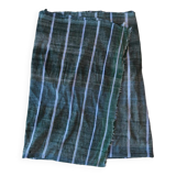 couverture vintage Haik à carreaux du maroc - 186 x 206 cm